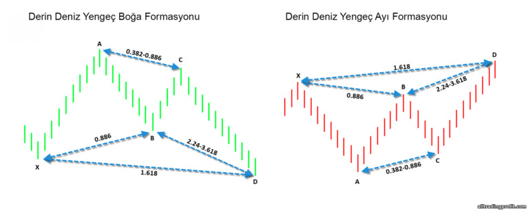 derin deniz yengeç deseni