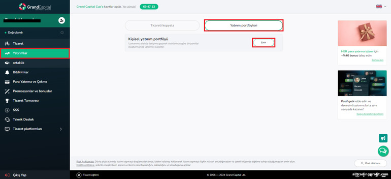 forex komisyoncusu Grand Capital ile bir yatırım portföyü açın