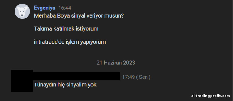 ikili opsiyonlarda sinyal veriyorsunuz