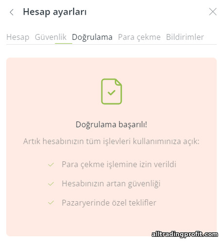 ikili opsiyon komisyoncusu RaceOption ile doğrulama