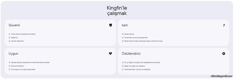 KingFin ortaklık programıyla çalışmak