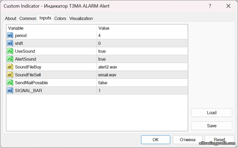 T3MA ALARM Uyarı göstergesi ayarları