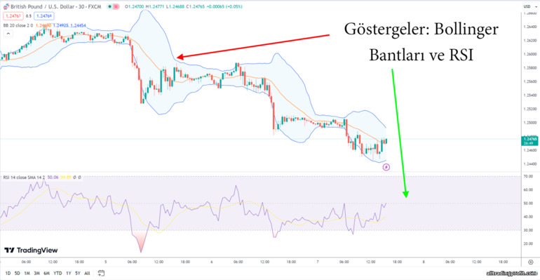 Bollinger Bantları ve RSI göstergeleri