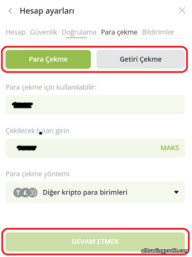 İkili opsiyon komisyoncusu RaceOption'dan para çekilmesi