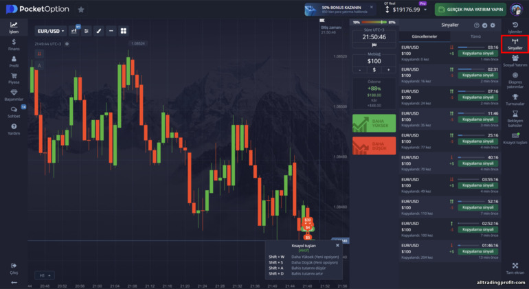 Pocket Option broker ticaret platformu