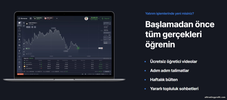 Exnova brokerindeki yeni başlayan yatırımcılar için eğitim materyalleri