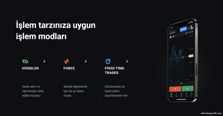 Broker OlympTrade'in ticaret araçları