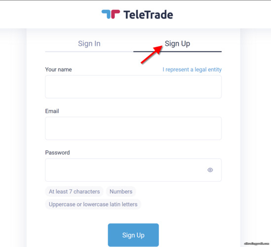 TeleTrade Ticaret Hesabı Kayıt Formu TeleTrade Ticaret Hesabı Kayıt Formu