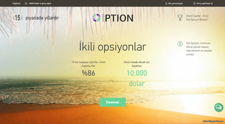 GC Option Broker'ın Resmi Web Sitesi
