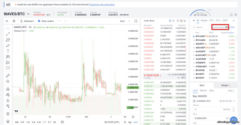 Exmo 100’ün Üzerinde Para Birimi Çifti Sunar