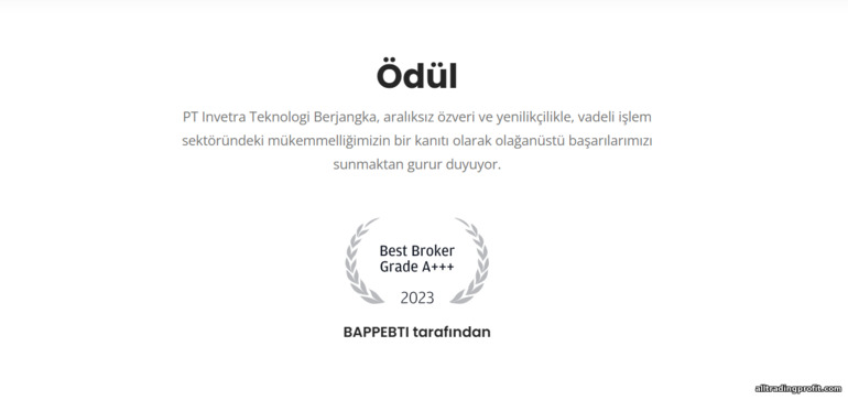 Invetra aracı kurum ödülleri Invetra aracı kurum ödülleri