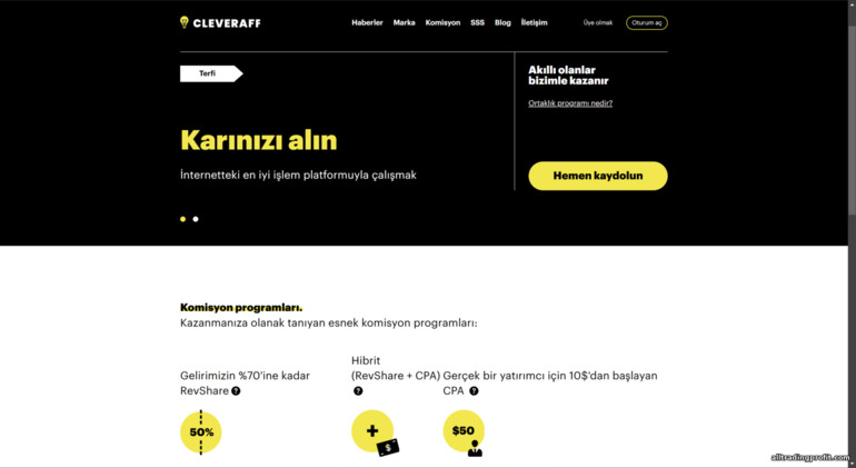 Binarium broker ortaklık programı