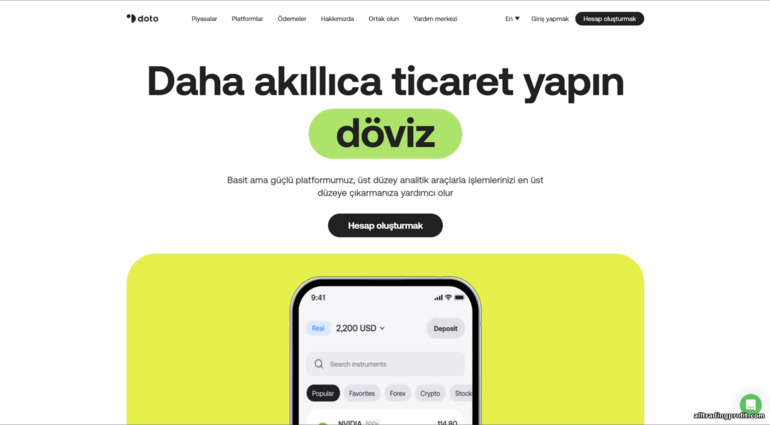 Doto resmi aracı kurum sitesi Doto resmi aracı kurum sitesi