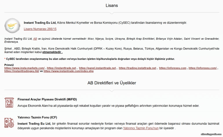 Instaforex aracı kurum lisansları Instaforex aracı kurum lisansları