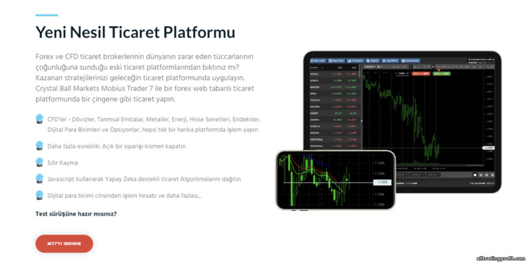 Crystal Ball Markets Broker ile Mobil Ticaret