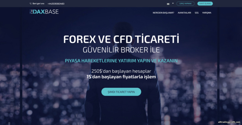 DaxBase Broker'ın Resmi Web Sitesi