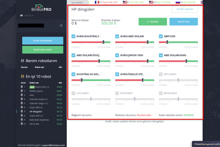 BinBot Pro Platformunda Ticaret Robotu Yapılandırması BinBot Pro Platformunda Ticaret Robotu Yapılandırması