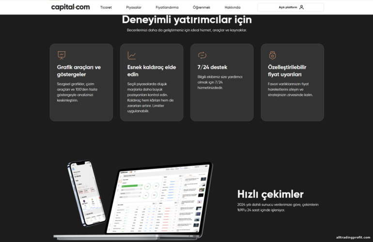 Profesyonel traderlar için Capital.com Profesyonel traderlar için Capital.com