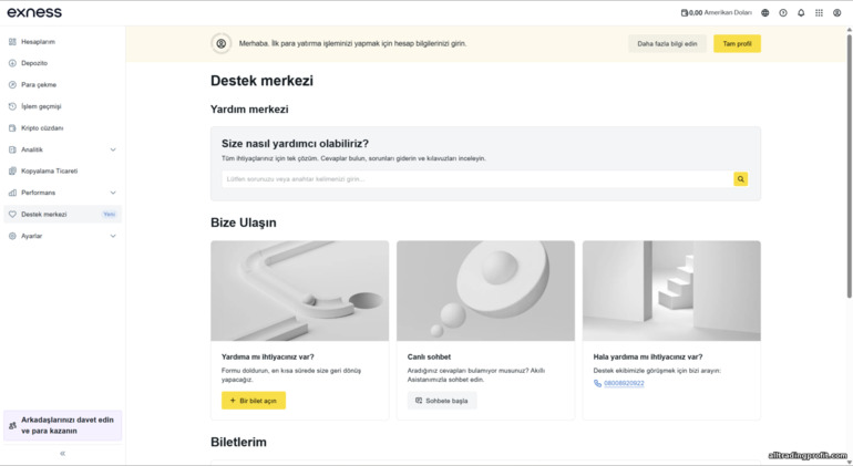 Exness müşteri desteği Exness müşteri desteği