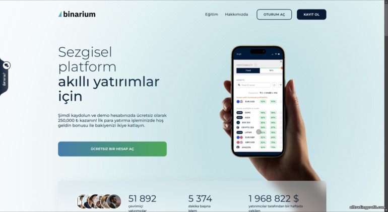 Binarium Resmi Web Sitesi