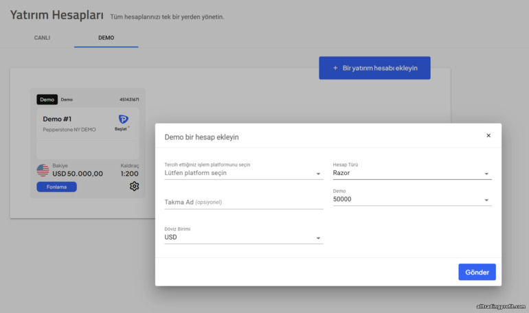 Pepperstone işlem hesabı kaydı Pepperstone işlem hesabı kaydı