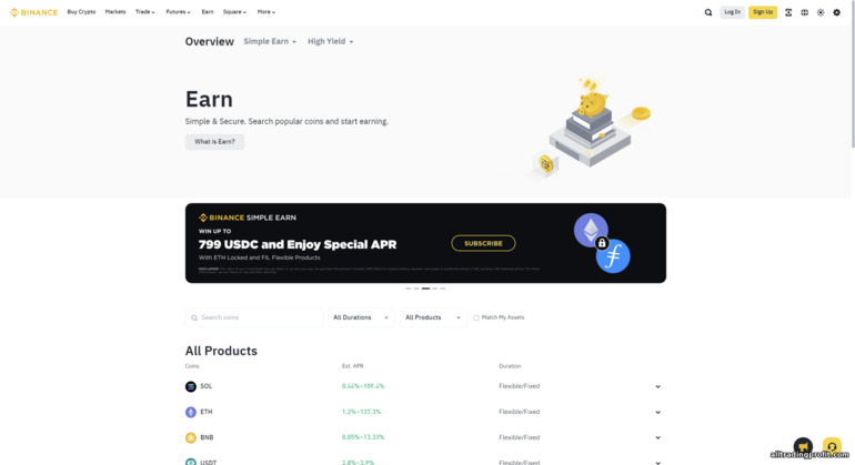 Binance Earn Programı