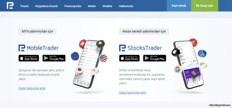 RoboForex Mobil Uygulaması