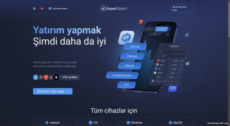 Expert Option Resmi Web Sitesi