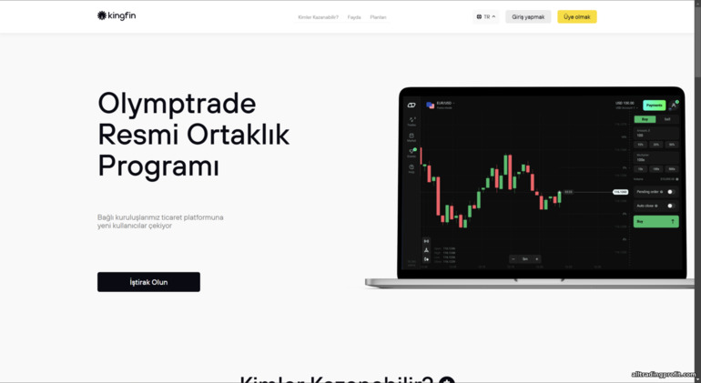 Olymp Trade broker ortaklık programı