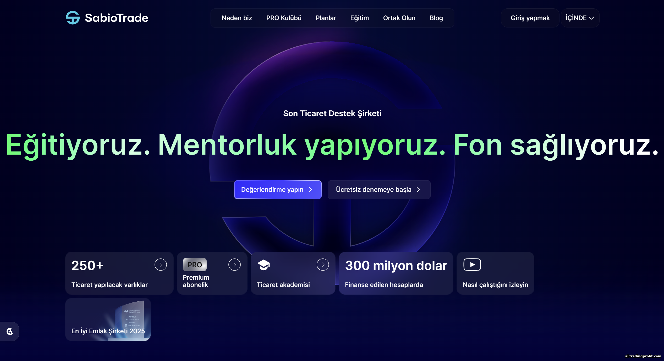 SabioTrade iş birliği şartları